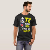 Vor 72 Jahren war ich der schnellste 72. Geburtsta T-Shirt (Vorne ganz)