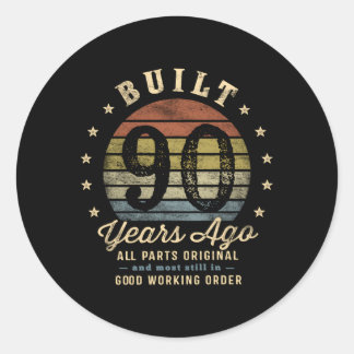 Vor 90 Jahren Erbaut Alle P Original 90. Runder Aufkleber