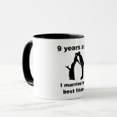 Vor 9 Jahren I verheiratet mein bester Freund Tasse (Vorderseite Links)