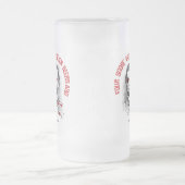 Vor Abraham Lincoln - vier Kerbe und sieben Bieren Mattglas Bierglas (Mittel)