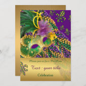 "vor Abschlussbaleinladung", "Maskerade", Einladung (Vorne/Hinten)