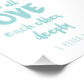 Vor allem Liebe Bibel Verse Print Fotodruck (Ecke)