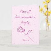 Vor allem Liebe eine weitere tiefe Grußkarte Karte (Gelbe Blume)