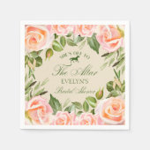 Vor dem Altar-Derby-Brautparty Serviette (Vorderseite)