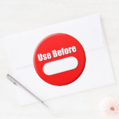 Vor dem Aufkleber verwenden (groß) (Umschlag)