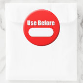 Vor dem Aufkleber verwenden (groß) (Tasche)