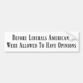 Vor dem Autoaufkleber der Liberalen (Vorne)