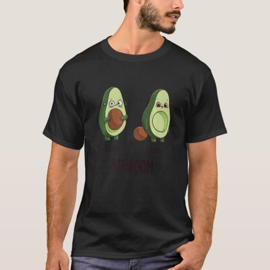 Vor dem Bad Avocado Liebhaber Coolen Niedlichen Sp T-Shirt (Vorderseite)