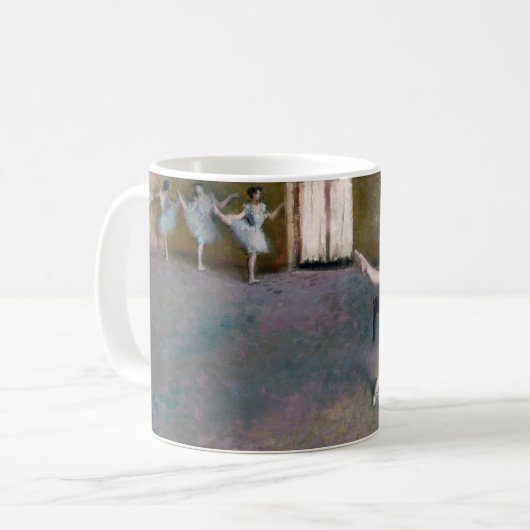 Vor dem Ballett, Edgar Degas Kaffeetasse (Vorderseite Links)