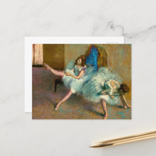 Vor dem Ballett von Edgar Degas Postkarte