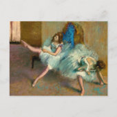 Vor dem Ballett von Edgar Degas Postkarte (Vorderseite)