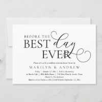 Vor dem besten Tag aller Zeiten, Hochzeitsessen Pr