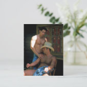 Vor dem Bunkhaus Postkarte (Stehend Vorderseite)