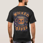 Vor dem Coffee T - Shirt Design geheftet. (Rückseite)