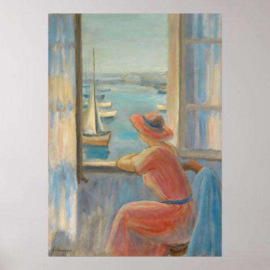 Vor dem Fenster von Henri Lebasque Poster (Vorne)