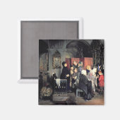 Vor dem Geständnis, 1877 Magnet (Vorderseite/Rückseite)