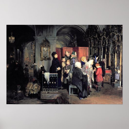 Vor dem Geständnis, 1877 Poster (Vorne)