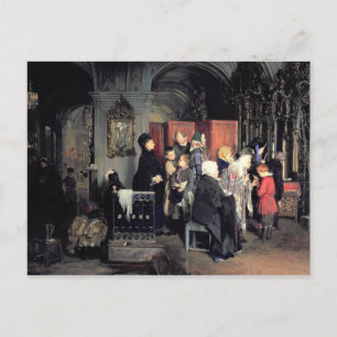 Vor dem Geständnis, 1877 Postkarte