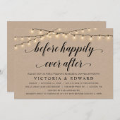 Vor dem Glück je danach, Hochzeit Probe Einladung (Vorne/Hinten)