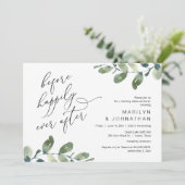 Vor dem glücklichen Ever nach Hochzeit Probe Abend Einladung (Stehend Vorderseite)