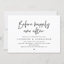 Vor dem glücklichen Ever nach Hochzeit Probe Abend Einladung