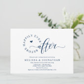 Vor dem glücklichen Ever nach Hochzeit Probe Abend Einladung (Stehend Vorderseite)