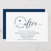 Vor dem glücklichen Ever nach Hochzeit Probe Abend Einladung (Vorne/Hinten)