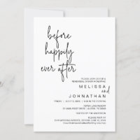 Vor dem glücklichen Ever nach Hochzeit Probe Abend