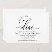 Vor dem glücklichen Ever nach Hochzeit Probe Abend Einladung (Vorne/Hinten)