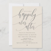 Vor dem glücklichen Ever nach Hochzeit Probe Abend Einladung (Vorderseite)