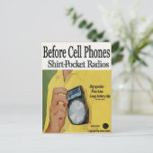 Vor dem Handy, Transistoren-Radios Postkarte (Stehend Vorderseite)