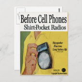 Vor dem Handy, Transistoren-Radios Postkarte (Vorne/Hinten)