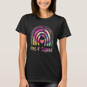 Vor dem K Squad Preschool Squad Lehrerin Rainbow-K T-Shirt