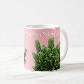 Vor dem Kaffee bin ich prickelig! Personalisiere Kaffeetasse (VorderseiteRechts)