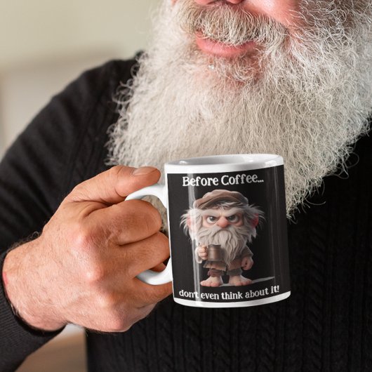 Vor dem Kaffee... denken Sie nicht mal darüber nac Jumbo-Tasse