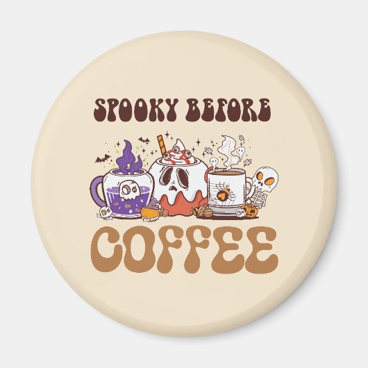 vor dem Kaffee heiß Magnet (Vorne)