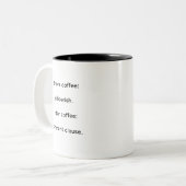 Vor dem Kaffee: Kauderwelsch ToLN Tasse (Vorderseite Links)