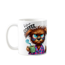 Vor dem Kaffee vs. Vollständig koffeinhaltiger Hun