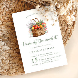 Vor dem Markt Die grüne Brautdusche Einladung