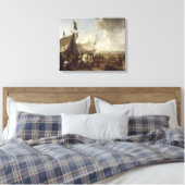 Vor dem Marktzelt Leinwanddruck (Insitu (Schlafzimmer))