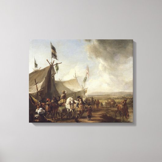 Vor dem Marktzelt Leinwanddruck (Vorderseite)