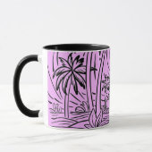 vor dem Meer aufsteigende Sonne,mug Tasse (Links)