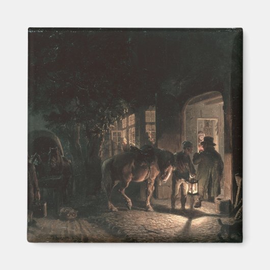 Vor dem Pub, 1843 Magnet (Vorne)