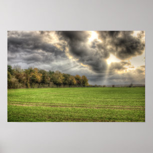 Vor dem Regen Landschaft Poster drucken