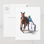 Vor dem Rennen Postkarte (Vorne/Hinten)