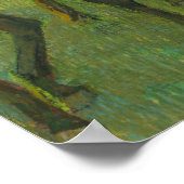 Vor dem Rennen von Edgar Degas Poster (Ecke)