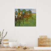 Vor dem Rennen von Edgar Degas Poster (Küche)