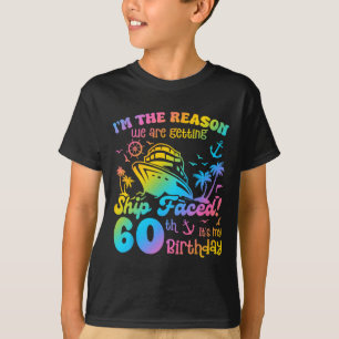 Vor dem Schiff steht mein 60. Geburtstag Kreuzfahr T-Shirt