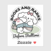 Vor dem Schlafengehen mit meinem Nachwuchs - Buch Aufkleber (Blatt)