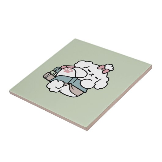 Vor dem Schlafengehen mit meinem Nachwuchs - Buch Fliese (Seite)